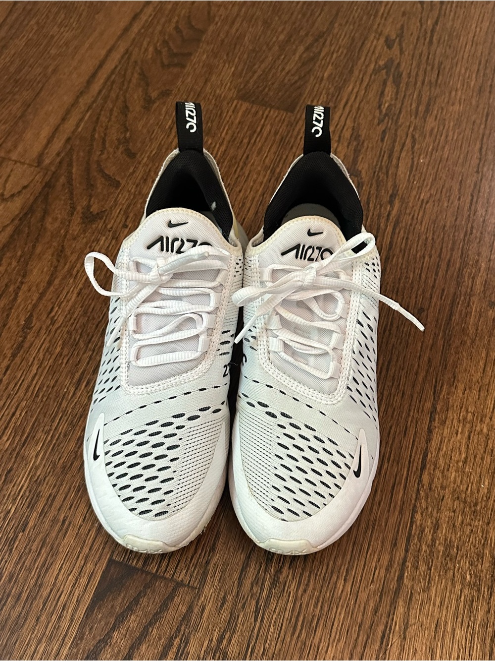Nike White and Black Air Zoom Running Sneakers